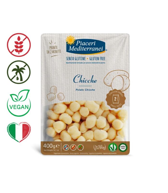 Chicce -Kormpirjevi njoki brez glutena NJoki brez glutene, Chicce