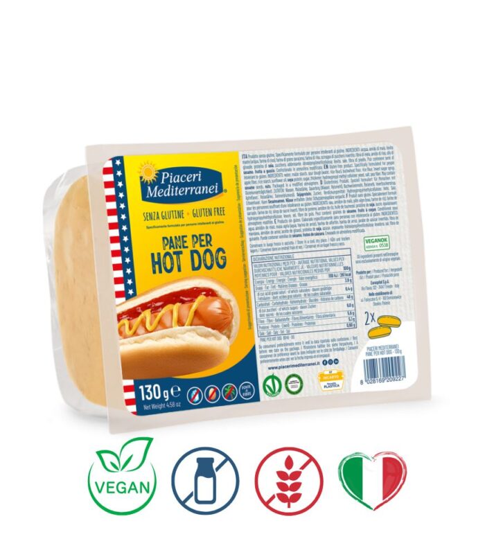 Brezglutenski kruh Hot Dog Brezglutenske hot dog štručke, Piaceri Mediterranei