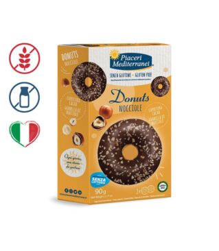 Krofi brez glutena, donuts lešnik