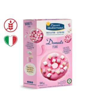 Krofi brez glutena, donuts pink